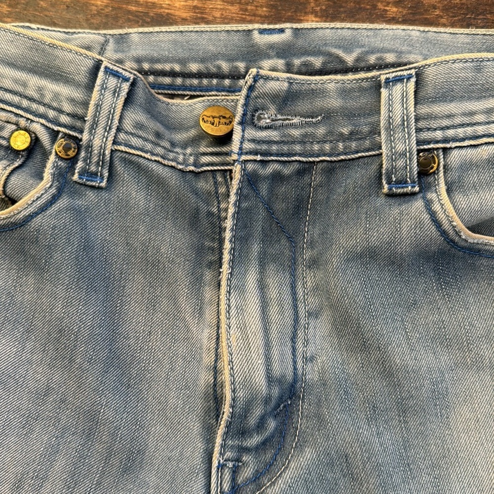 Rare vintage Levi’s 511 faded perfectly distressed jeans size 34 unisex straight - Picture 6 of 17